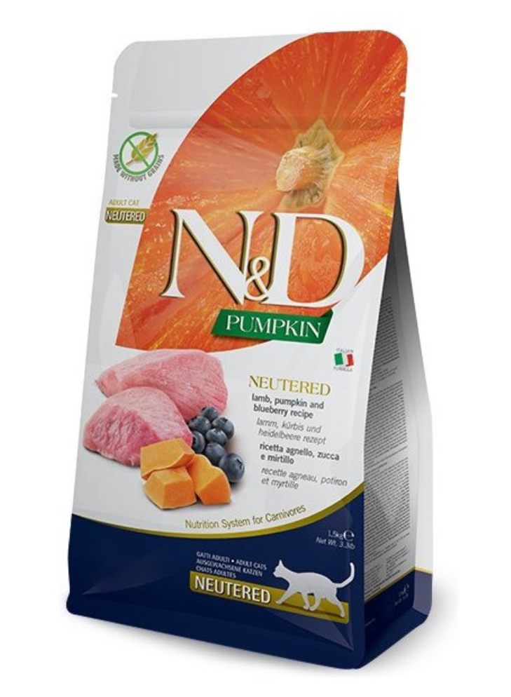 ND LAMB NEUTERED ADULT CAT 1,5KG 0028